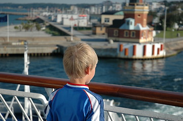 Image showing Leaving shore