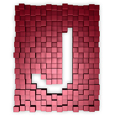 Image showing cubes makes the letter j