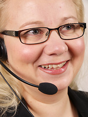 Image showing Female Receptionist
