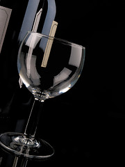 Image showing Empty wine glass