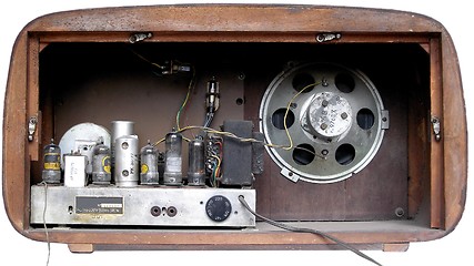 Image showing Old AM radio tuner