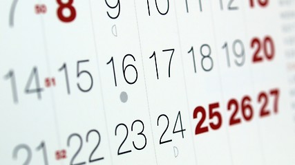 Image showing Calendar