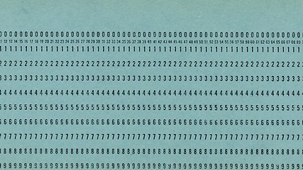 Image showing Punched card