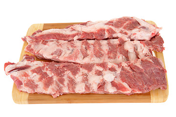 Image showing Meat on a chopping board