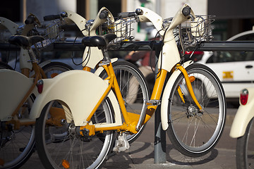 Image showing Milan bicycles 