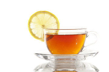 Image showing Cup of Tea with Lemon / Teacup