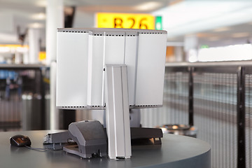 Image showing Terminal on boarding gate