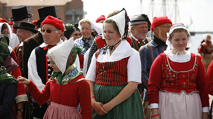 Image showing Danish folk dancers