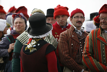 Image showing Danish folk dancers