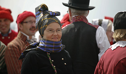 Image showing Danish folk dancers