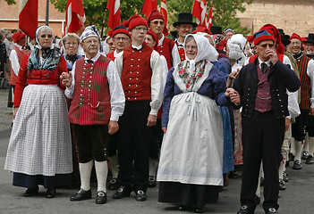 Image showing Danish folk dancers