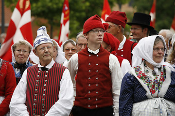 Image showing Danish folk dancers