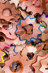 Image showing Multicolor shavings