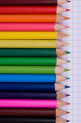 Image showing Multicolor pencils on paper