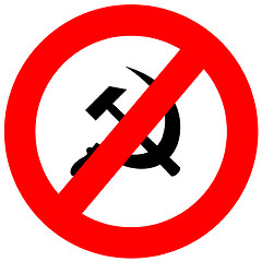 Image showing Anti Communism Sign