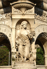 Image showing sculpture of flora fountain,mumbai