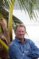 Image showing man in tropical setting