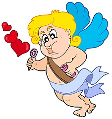 Image showing Cupid with bubble maker