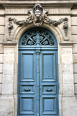 Image showing Blue door