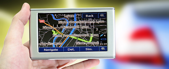 Image showing Gps in a man hand.