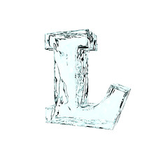 Image showing frozen letter L