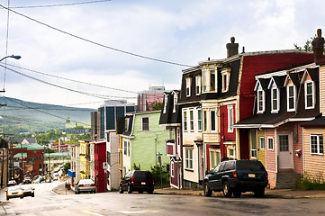 Image showing Colorful houses in Newfoundland