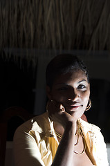 Image showing sexy nicaraguan hispanic latin black woman
