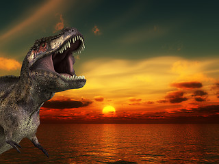 Image showing T Rex Sunrise