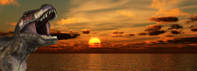 Image showing T Rex Sunrise