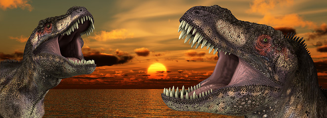 Image showing T Rex Sunrise 