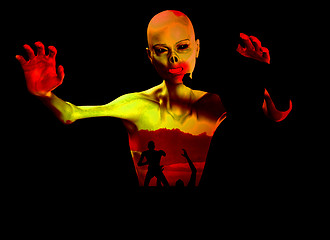 Image showing Abstract Zombie Scene