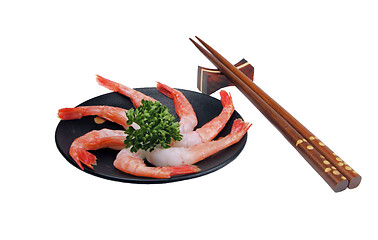 Image showing Shrimp sashimi still