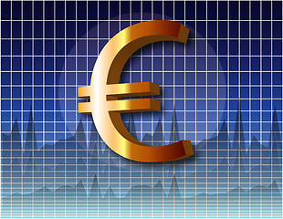 Image showing Chart Euro