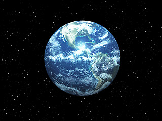 Image showing Earth In Space