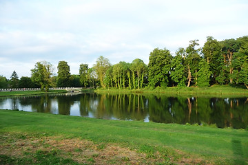 Image showing Lake And Tree View In Lydiard Park