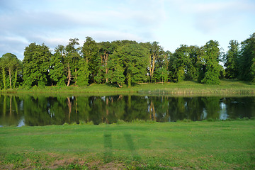 Image showing Lake And Tree View In Lydiard Park