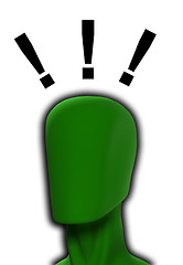 Image showing Exclamation Mark Head