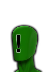 Image showing Exclamation Mark Head