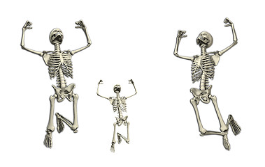 Image showing Jumping Skeletons