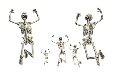 Image showing Jumping Skeletons