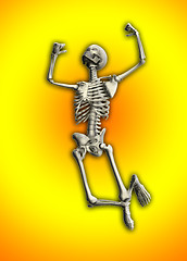 Image showing Skeleton Jumping 