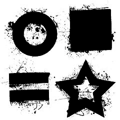 Image showing grunge shapes