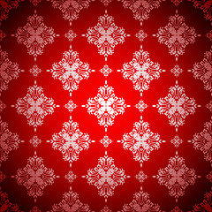Image showing hot red wallpaper silver