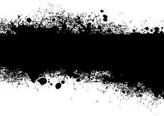 Image showing grunge black banner