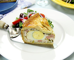 Image showing Ham And Egg Pie