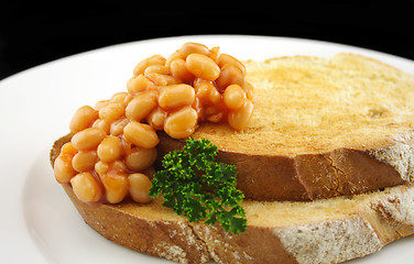 Image showing Baked Beans On Sourdough