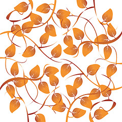 Image showing autumn leaves illustration