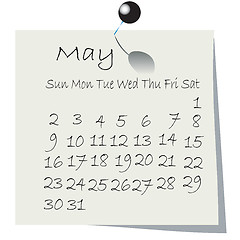 Image showing Desktop calendar for 2010