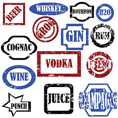Image showing Alcoholic stamps