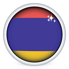 Image showing Armenian flag button